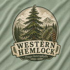 Western Hemlock, Tsuga heterophylla T‑Shirt