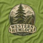 Western Hemlock, Tsuga heterophylla T‑Shirt