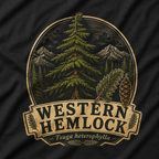 Western Hemlock, Tsuga heterophylla T‑Shirt