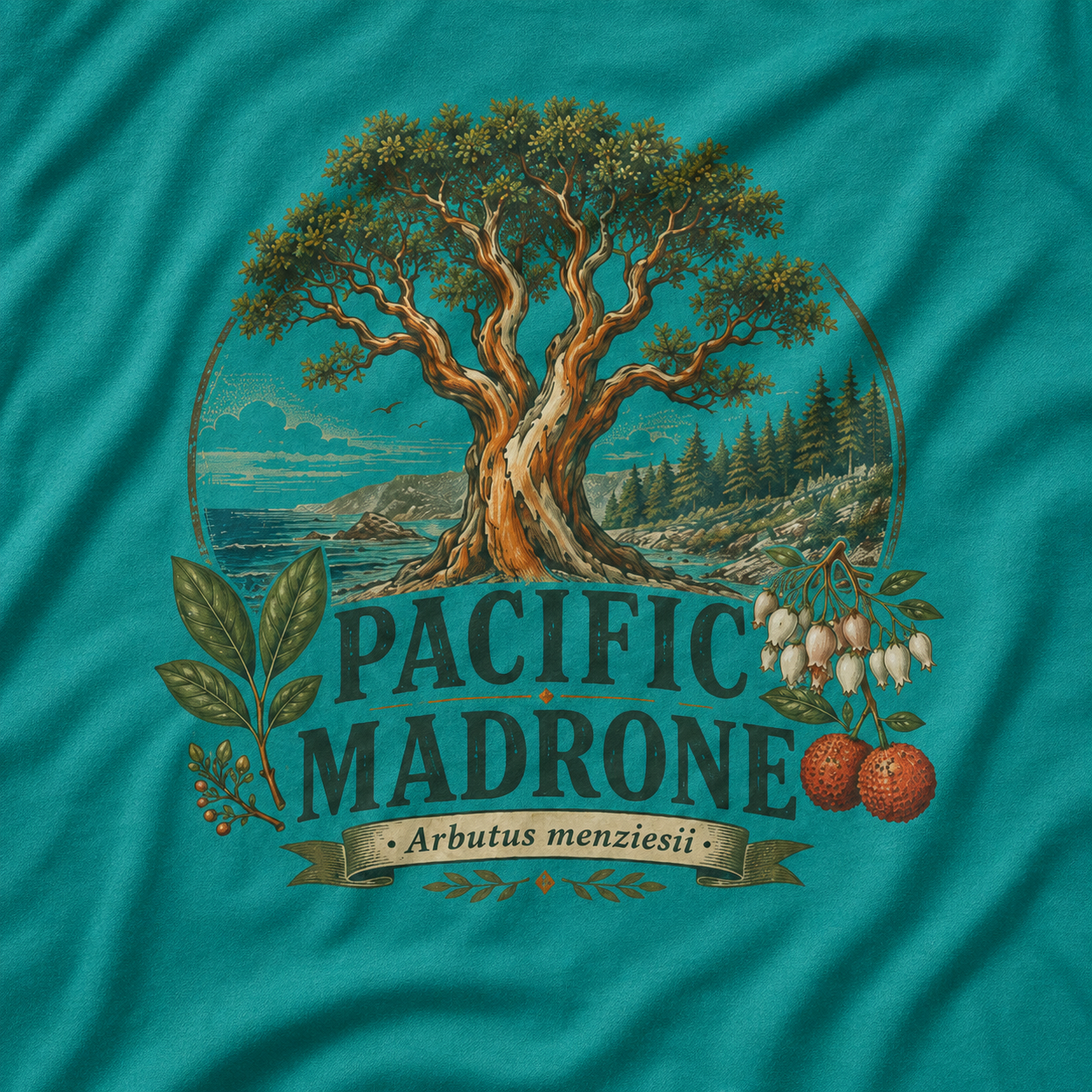 Pacific Madrone, Arbutus menziesii T‑Shirt