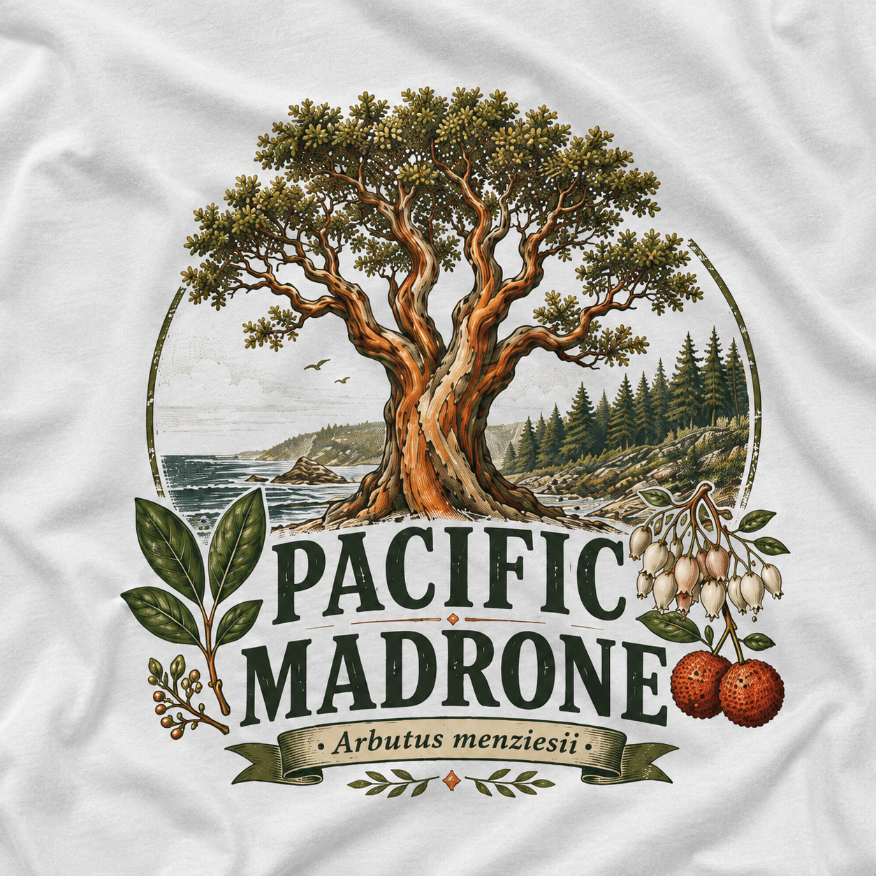 Pacific Madrone, Arbutus menziesii T‑Shirt