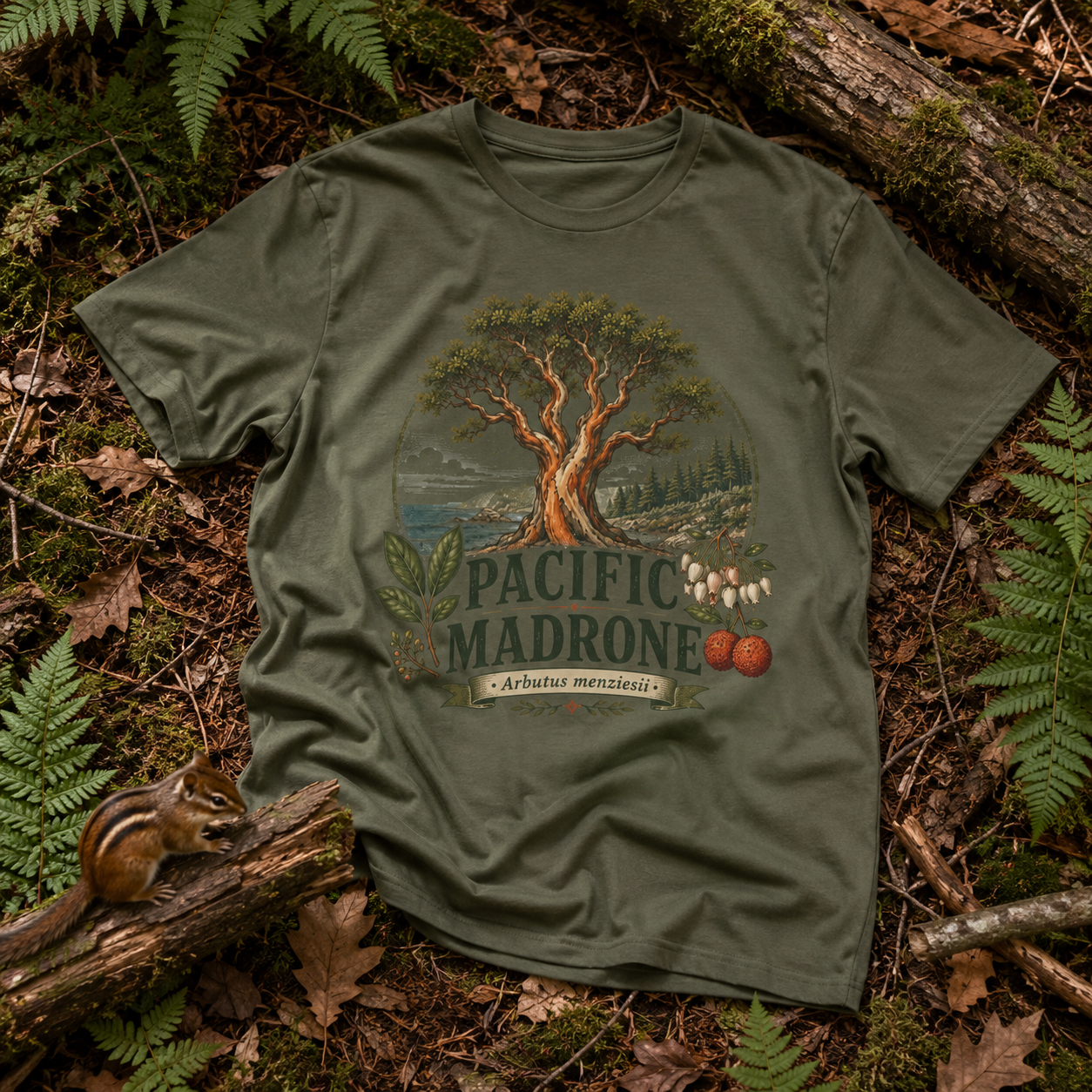Pacific Madrone, Arbutus menziesii T‑Shirt
