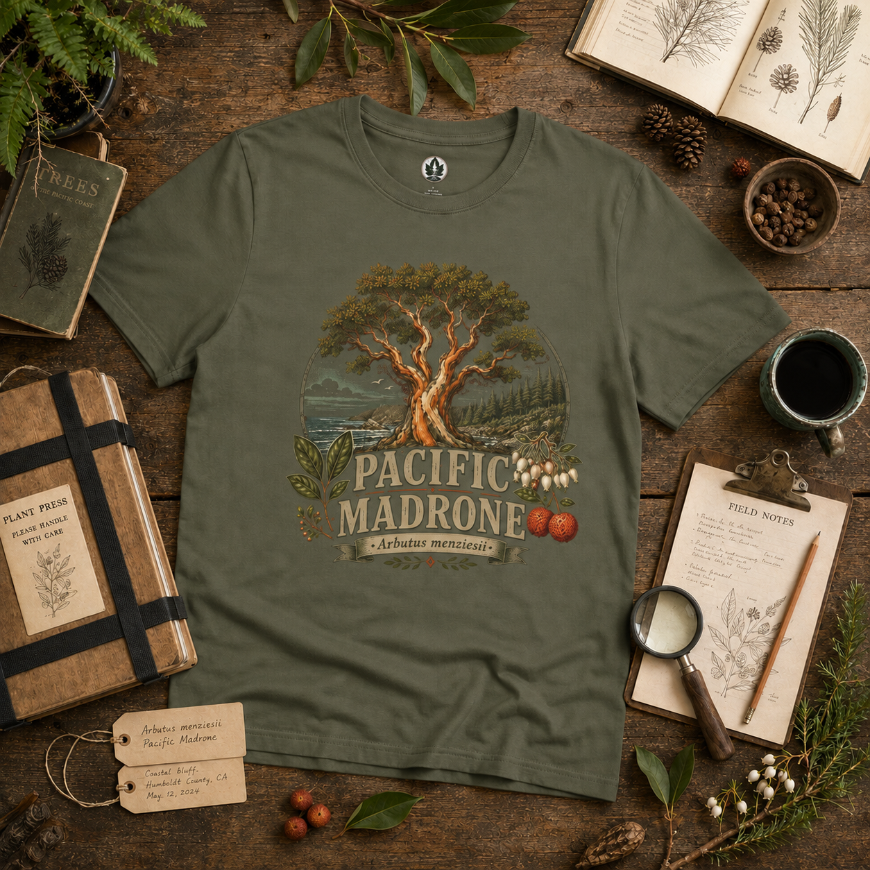 Pacific Madrone, Arbutus menziesii T‑Shirt
