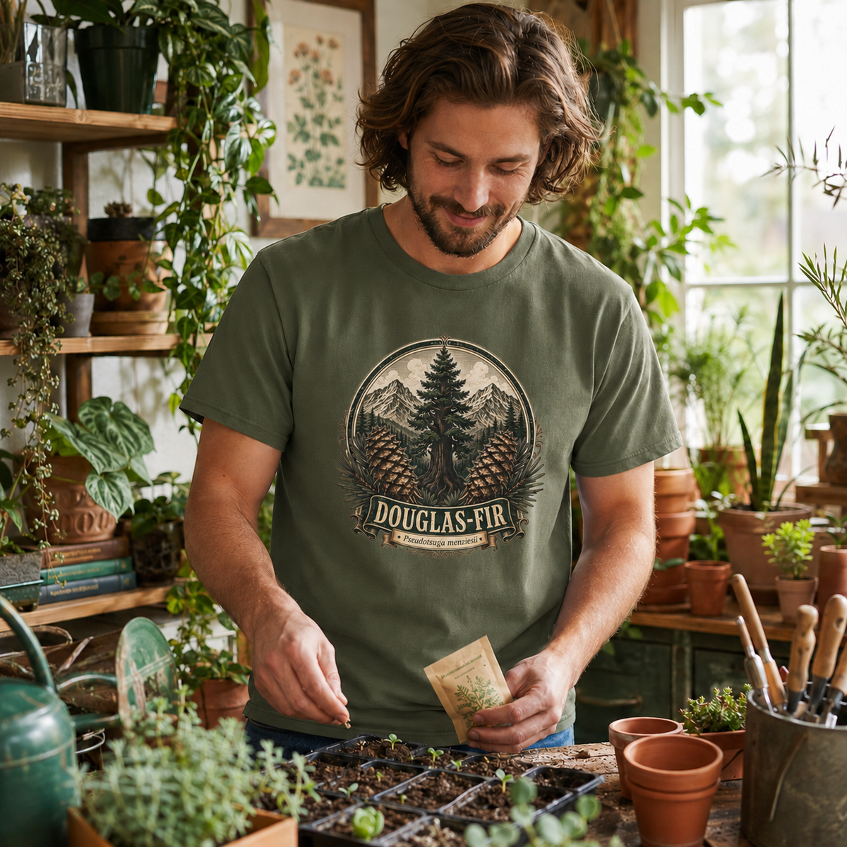 Douglas-Fir, Pseudotsuga menziesii T‑Shirt