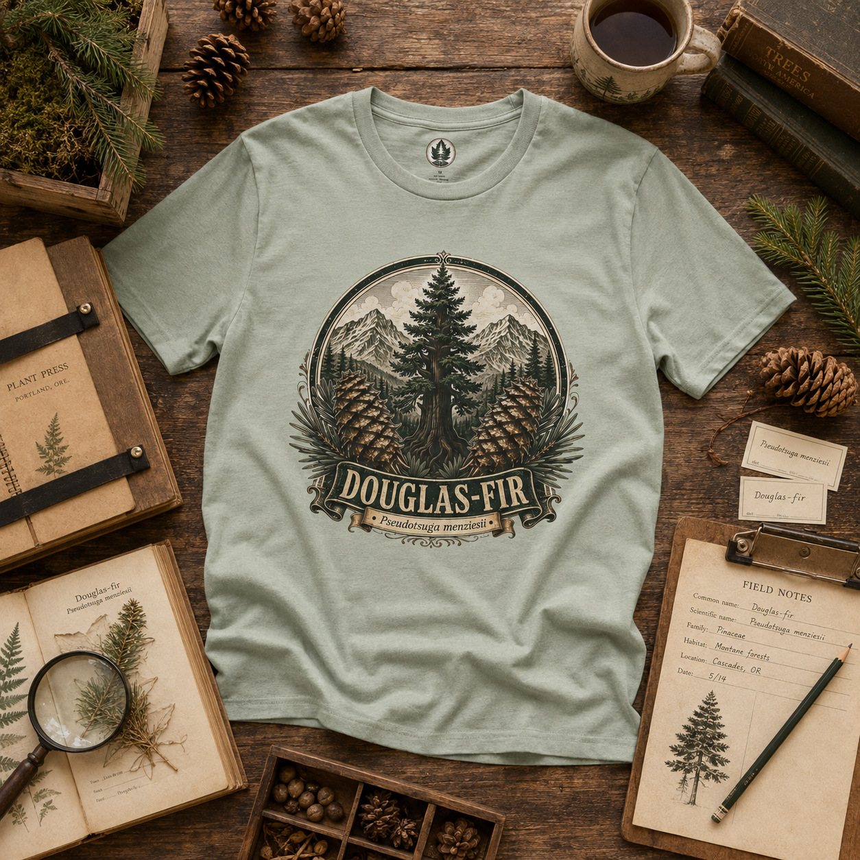 Douglas-Fir, Pseudotsuga menziesii T‑Shirt