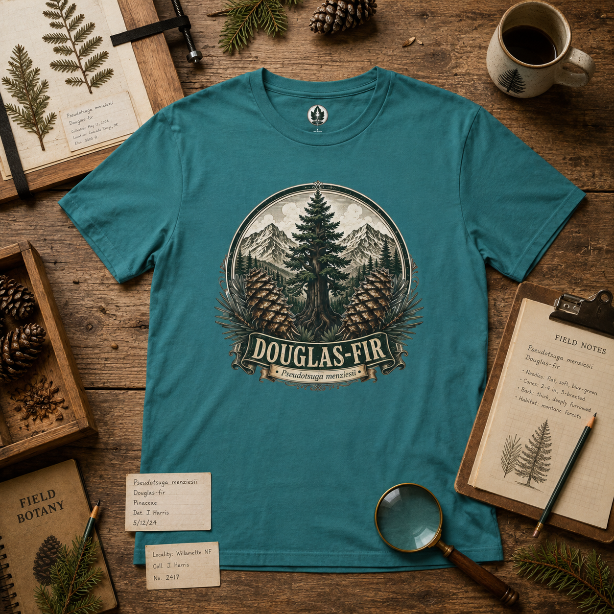 Douglas-Fir, Pseudotsuga menziesii T‑Shirt