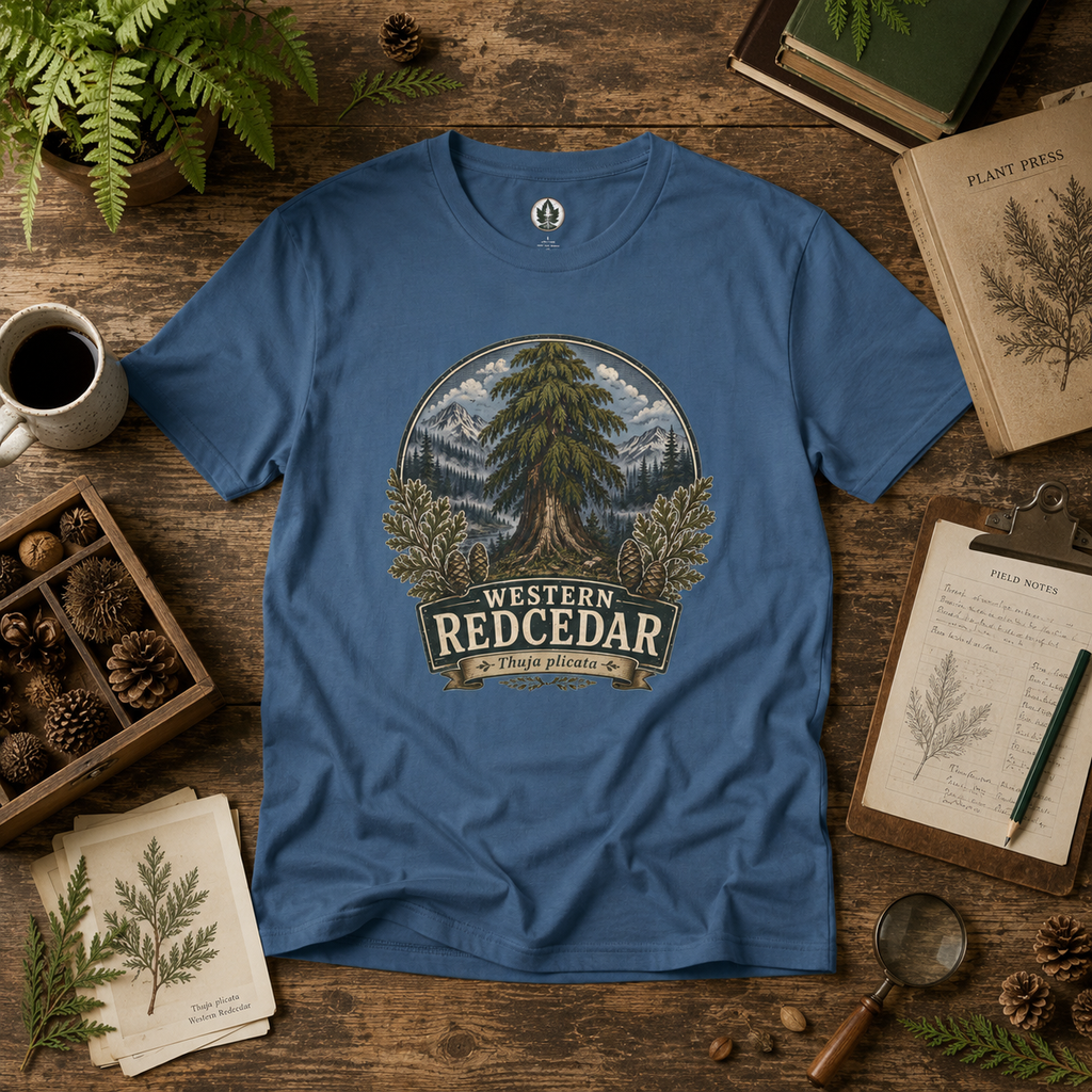 Western Redcedar, Thuja plicata Pacific Northwest Heritage T‑Shirt
