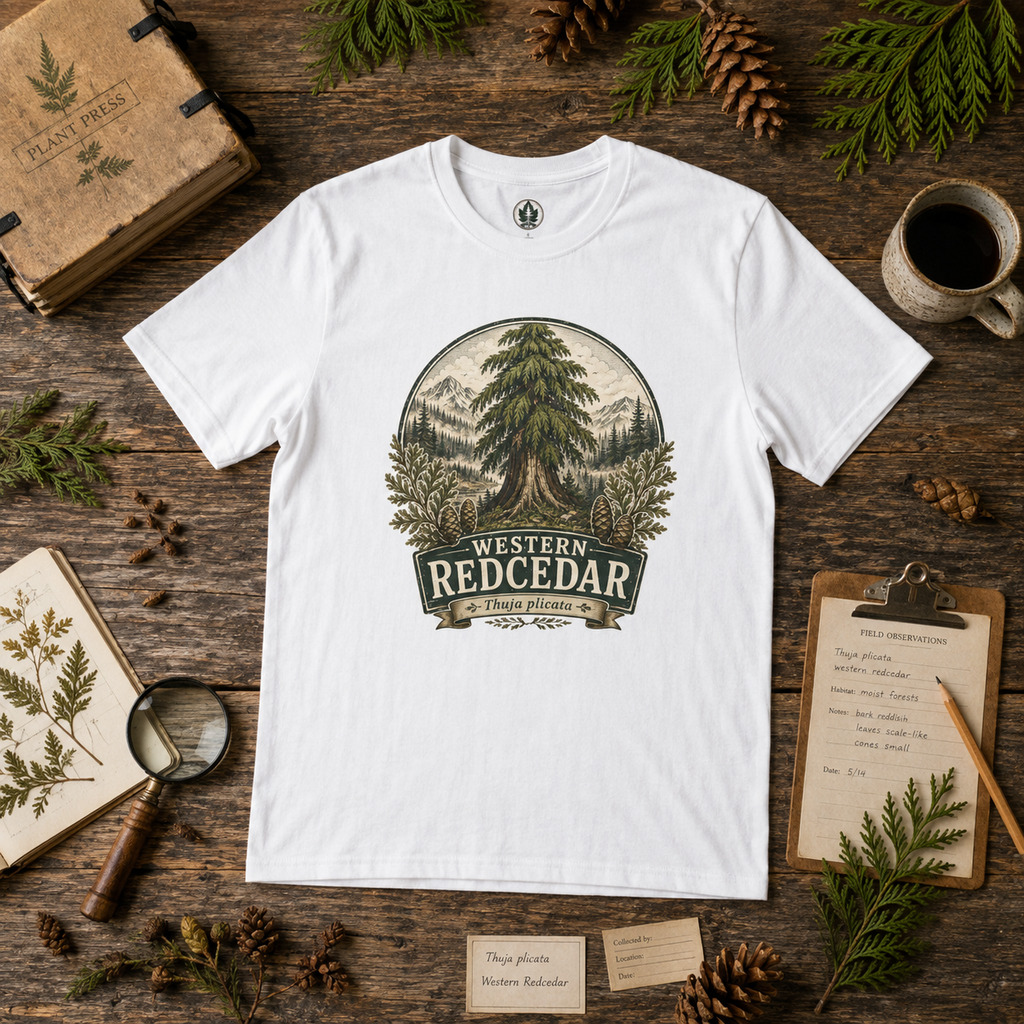 Western Redcedar, Thuja plicata Pacific Northwest Heritage T‑Shirt