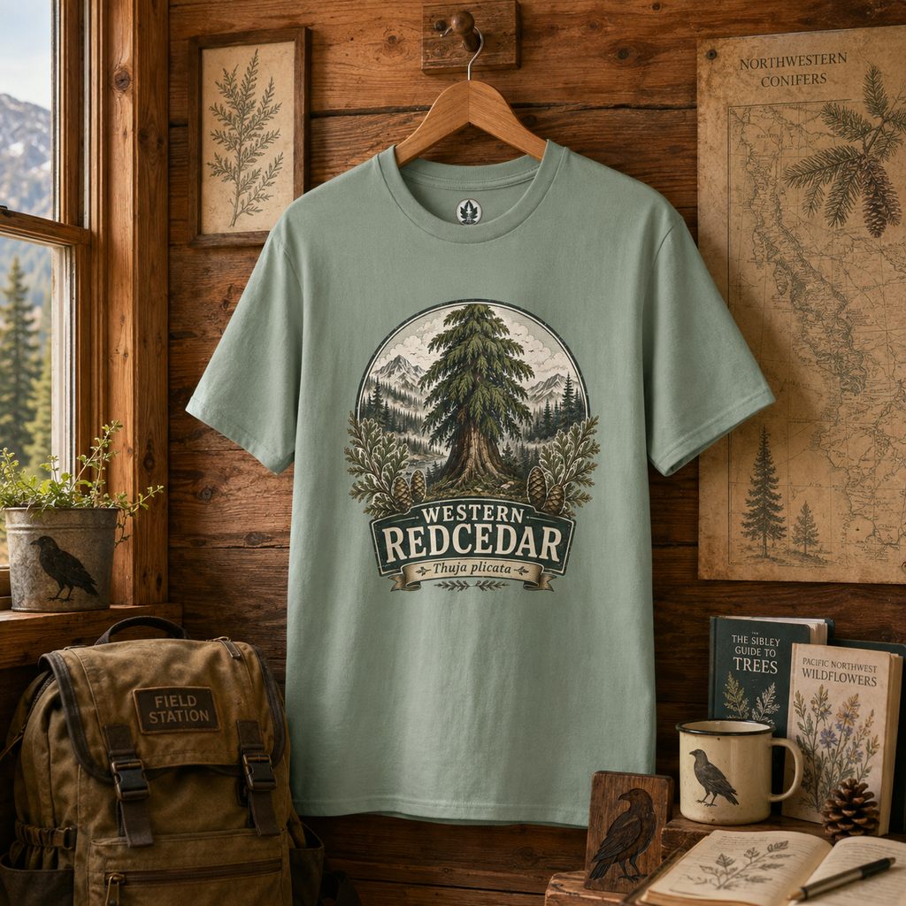 Western Redcedar, Thuja plicata Pacific Northwest Heritage T‑Shirt