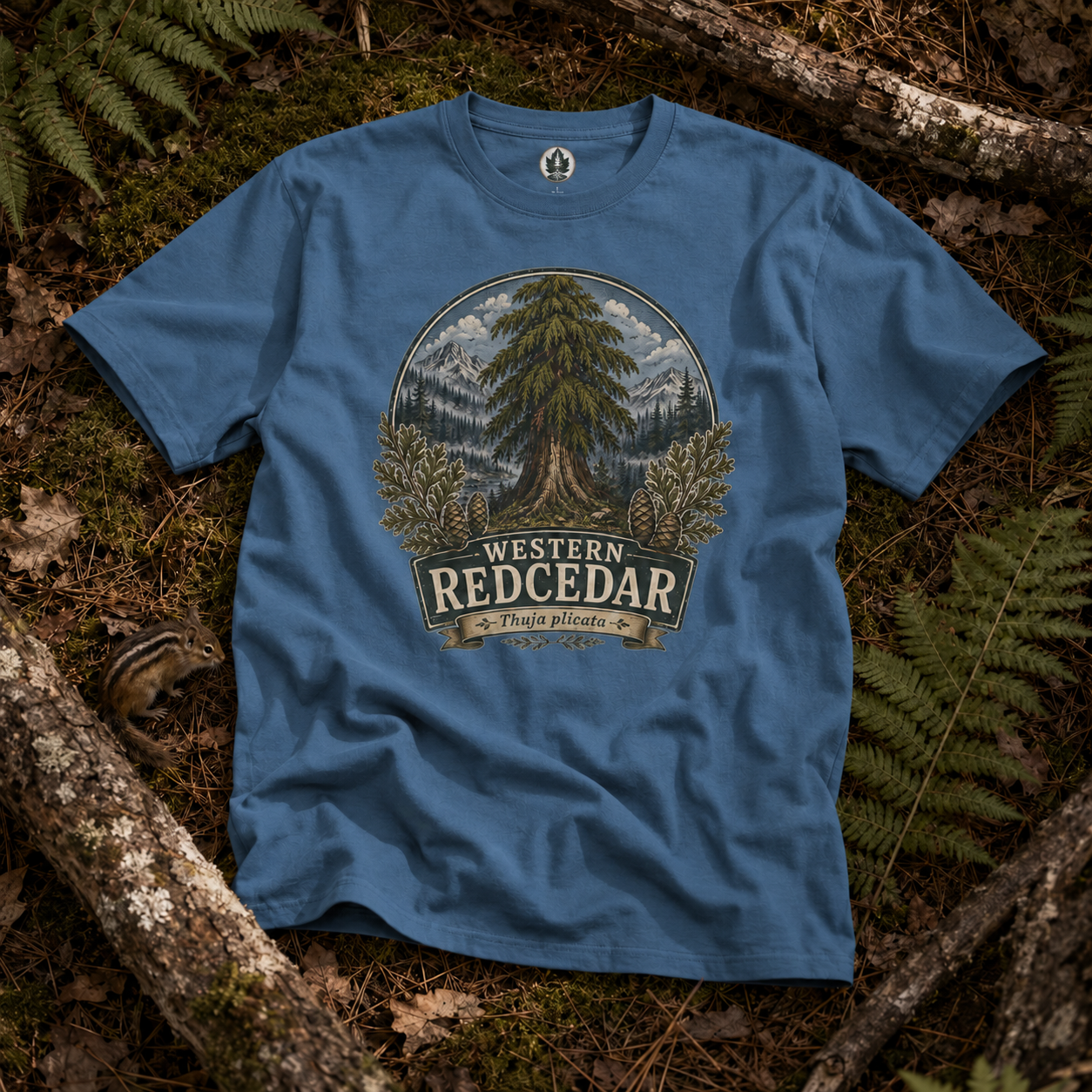Western Redcedar, Thuja plicata Pacific Northwest Heritage T‑Shirt