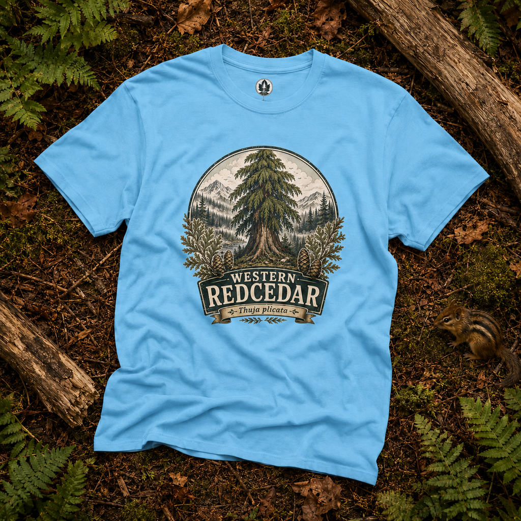 Western Redcedar, Thuja plicata Pacific Northwest Heritage T‑Shirt