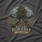 Western Redcedar, Thuja plicata Pacific Northwest Heritage T‑Shirt