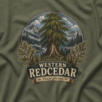 Western Redcedar, Thuja plicata Pacific Northwest Heritage T‑Shirt
