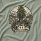 Western Redcedar, Thuja plicata Pacific Northwest Heritage T‑Shirt