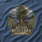 Western Redcedar, Thuja plicata Pacific Northwest Heritage T‑Shirt
