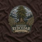 Western Redcedar, Thuja plicata Pacific Northwest Heritage T‑Shirt