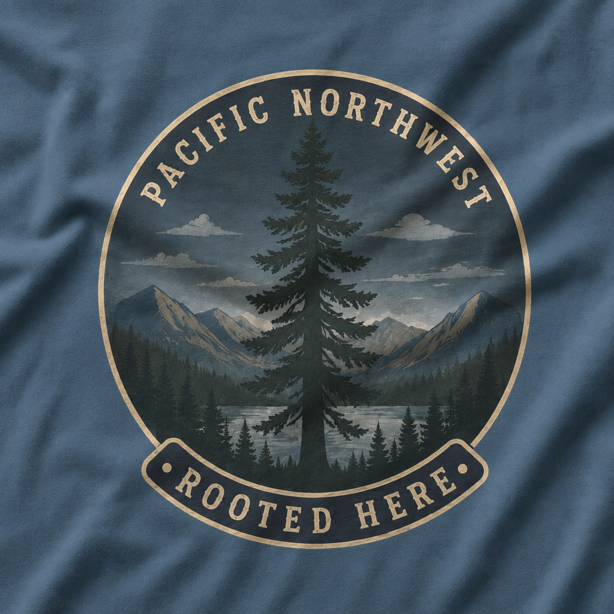 Pacific Northwest Tree T‑Shirt — “Rooted Here” Tee