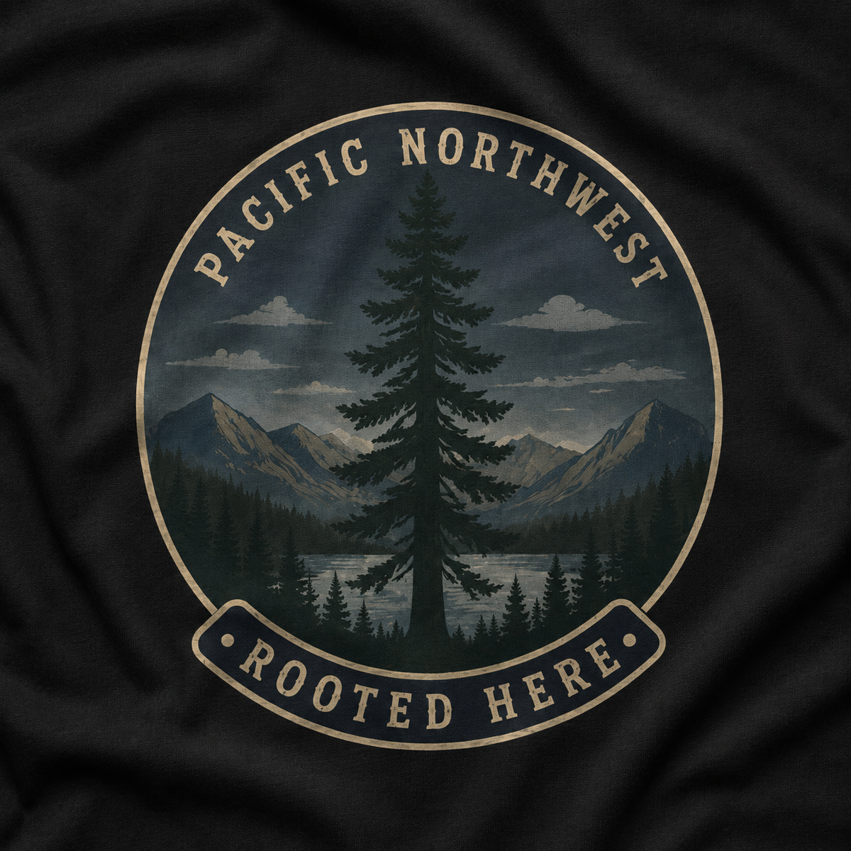 Pacific Northwest Tree T‑Shirt — “Rooted Here” Tee