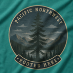 Pacific Northwest Tree T‑Shirt — “Rooted Here” Tee