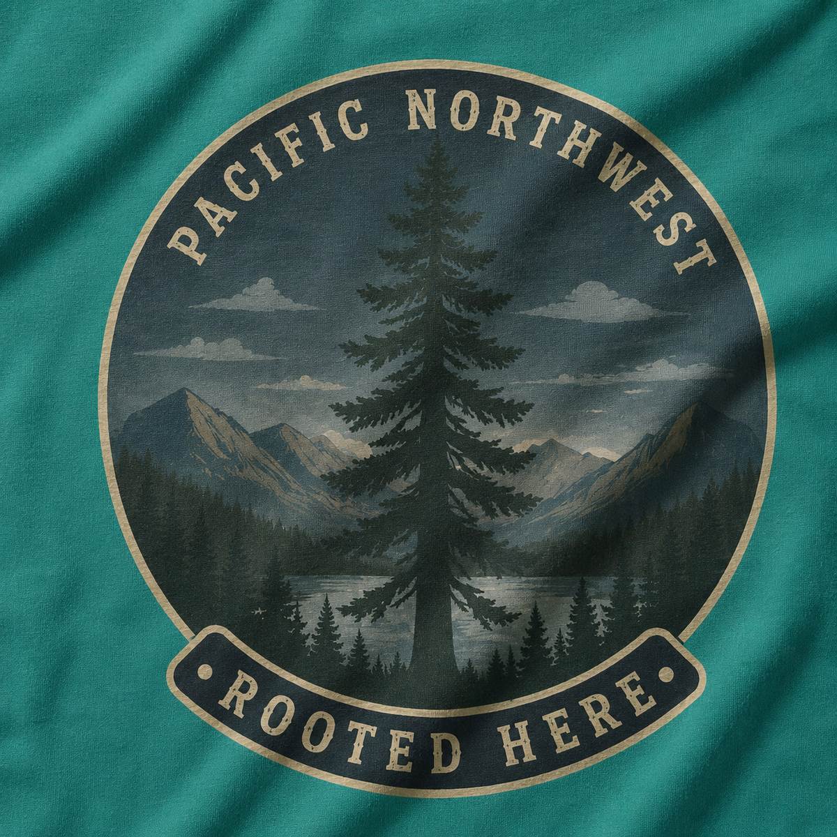 Pacific Northwest Tree T‑Shirt — “Rooted Here” Tee