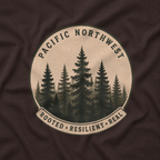 Pacific Northwest Tree T‑Shirt - "Rooted - Resilient - Real"