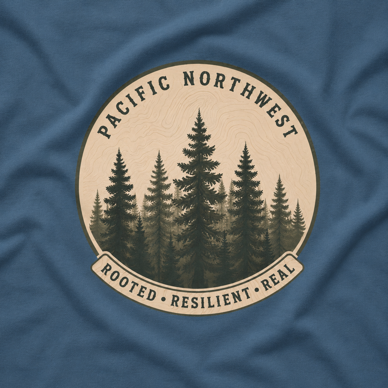 Pacific Northwest Tree T‑Shirt - "Rooted - Resilient - Real"