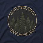 Pacific Northwest Tree T‑Shirt - "Rooted - Resilient - Real"