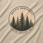 Pacific Northwest Tree T‑Shirt - "Rooted - Resilient - Real"