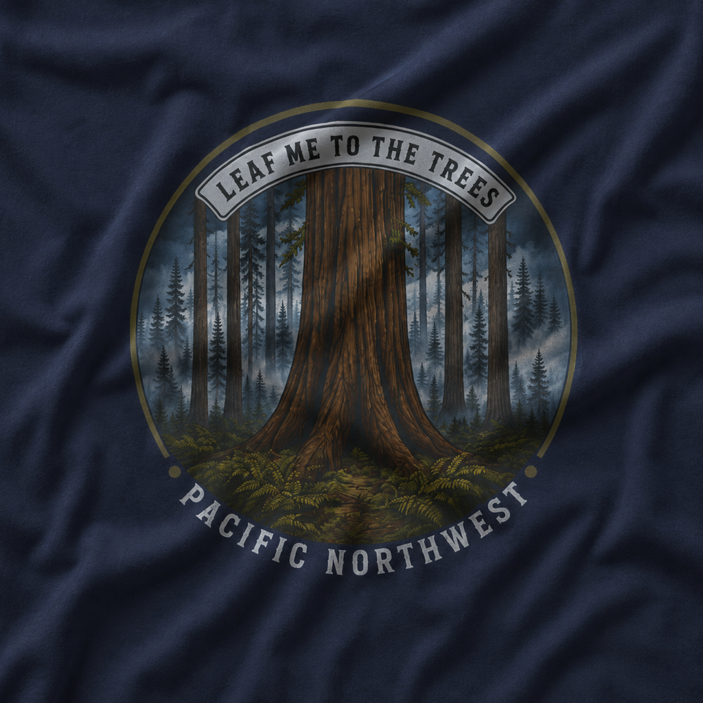 Leaf Me to the Trees Pacific Northwest Tree T‑Shirt