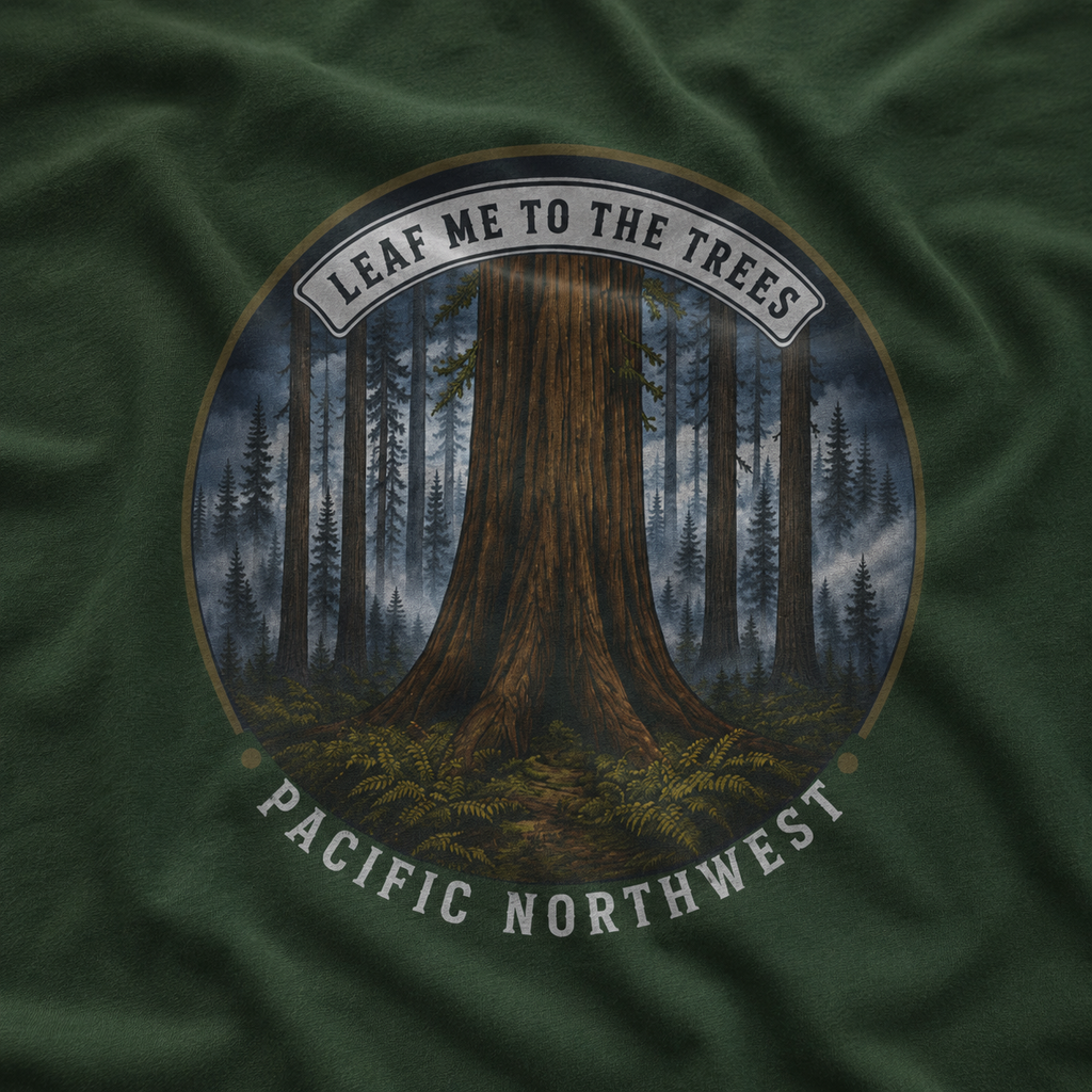 Leaf Me to the Trees Pacific Northwest Tree T‑Shirt