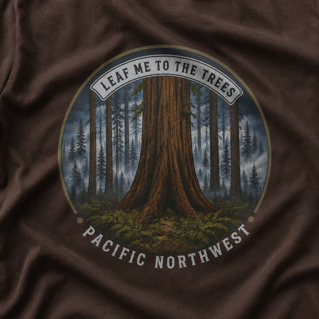 Leaf Me to the Trees Pacific Northwest Tree T‑Shirt