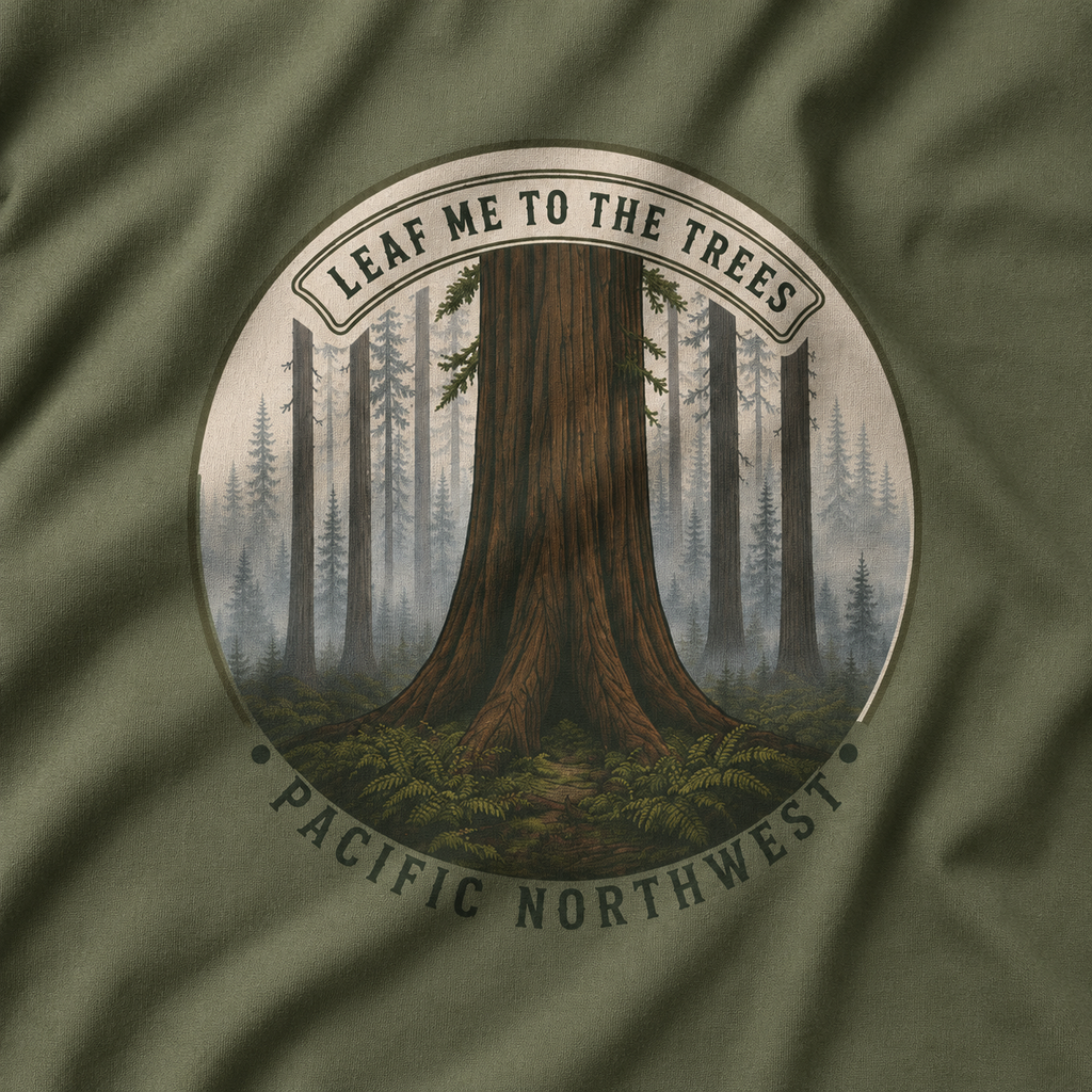 Leaf Me to the Trees Pacific Northwest Tree T‑Shirt