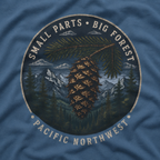 Pacific Northwest Tree T‑Shirt — “Small Parts - Big Forest” Tee