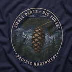 Pacific Northwest Tree T‑Shirt — “Small Parts - Big Forest” Tee