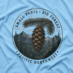 Pacific Northwest Tree T‑Shirt — “Small Parts - Big Forest” Tee