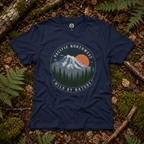 Pacific Northwest Mountain T‑Shirt — “Wild by Nature” Tee