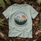 Pacific Northwest Mountain T‑Shirt — “Wild by Nature” Tee