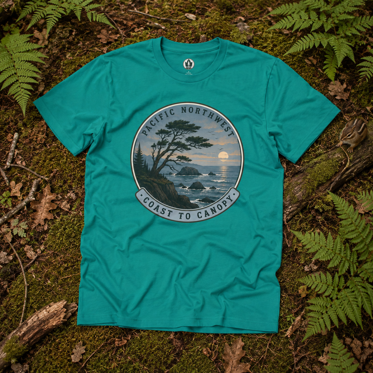 Pacific Northwest Tree T‑Shirt — “Coast to Canopy” Tee