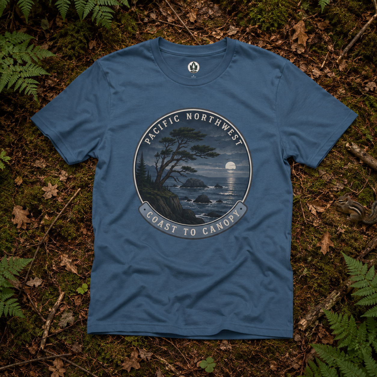 Pacific Northwest Tree T‑Shirt — “Coast to Canopy” Tee