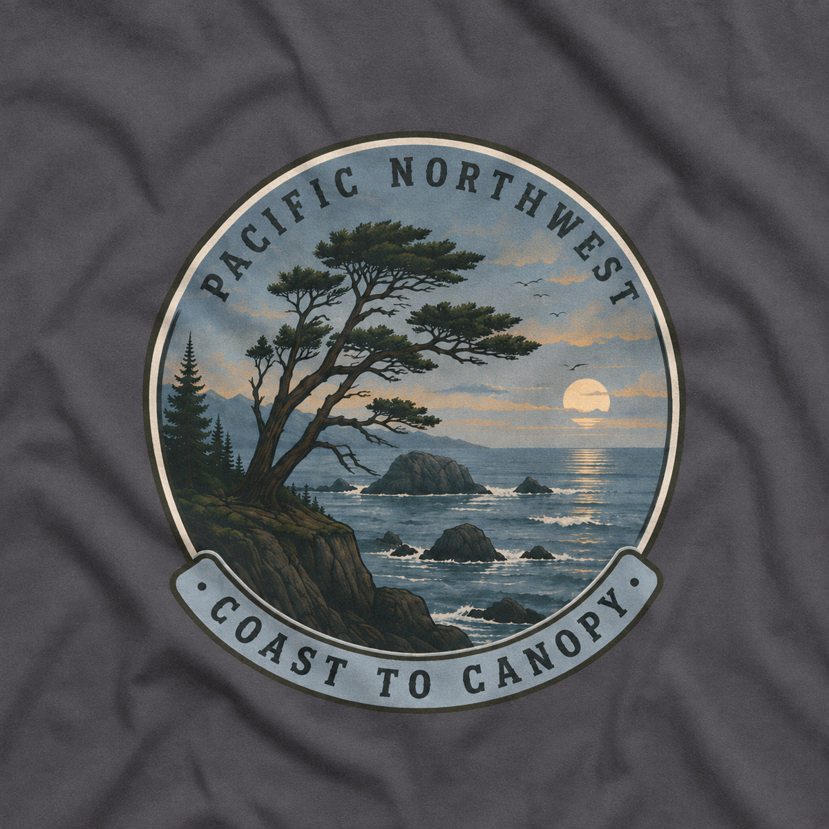 Pacific Northwest Tree T‑Shirt — “Coast to Canopy” Tee