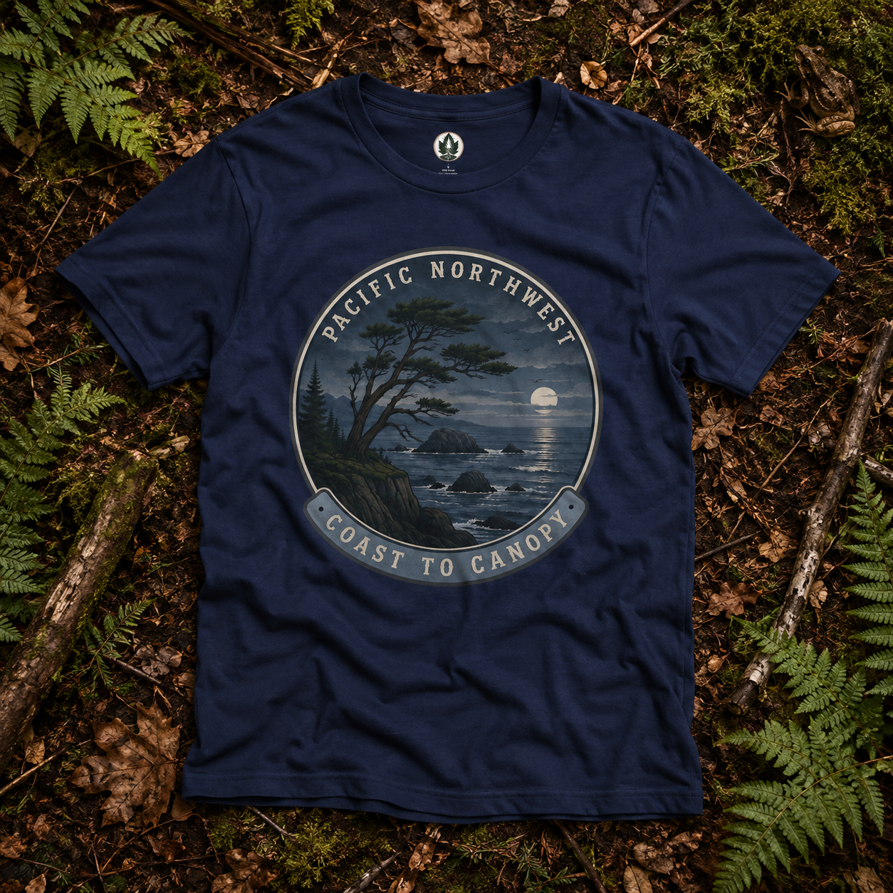 Pacific Northwest Tree T‑Shirt — “Coast to Canopy” Tee
