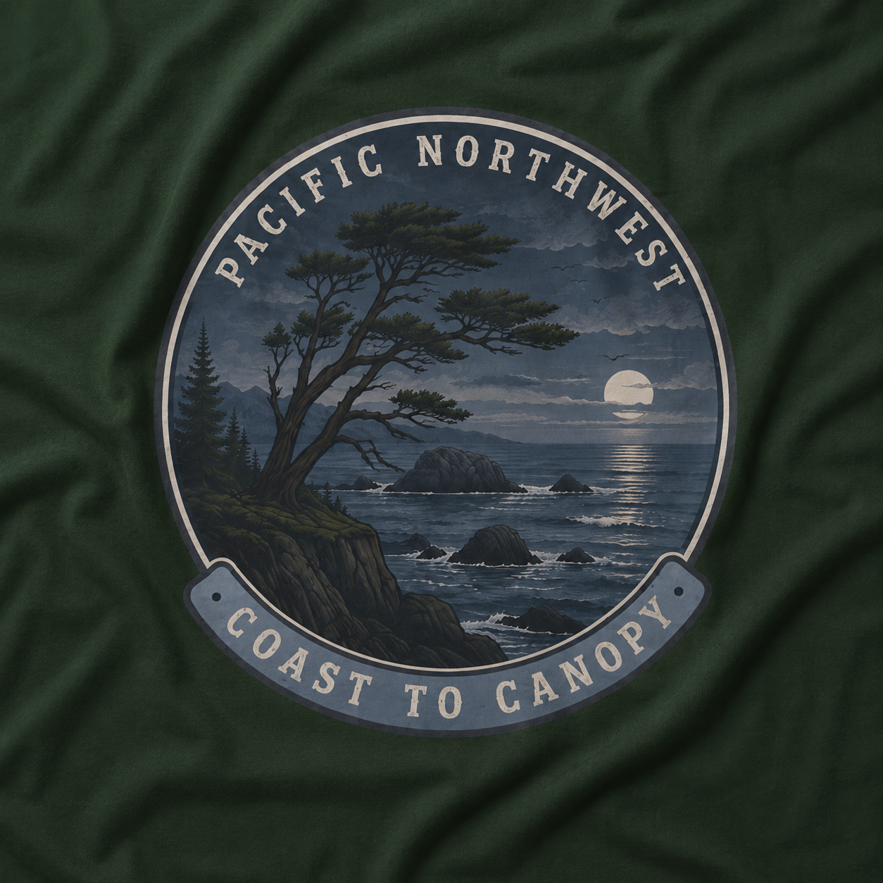Pacific Northwest Tree T‑Shirt — “Coast to Canopy” Tee