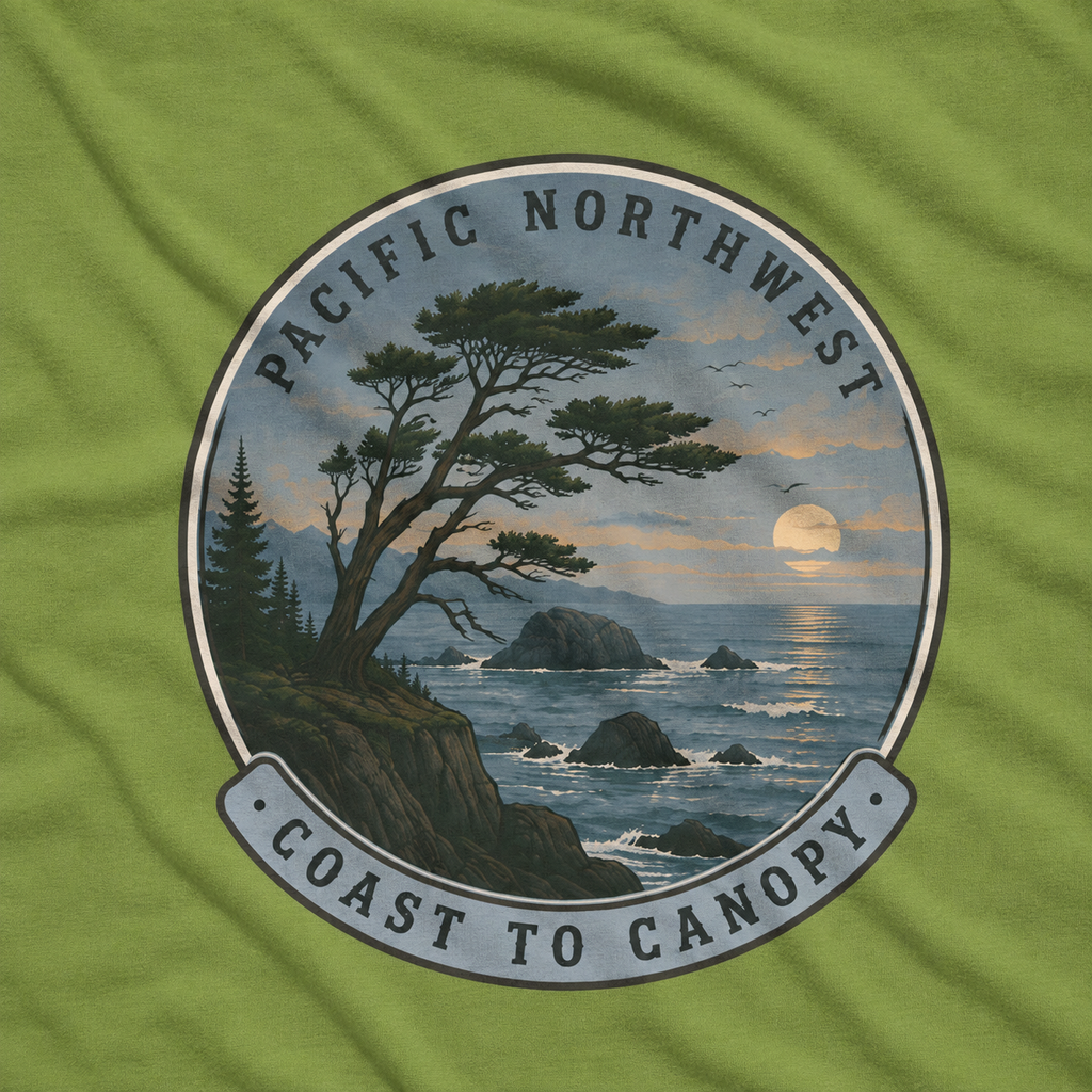 Pacific Northwest Tree T‑Shirt — “Coast to Canopy” Tee