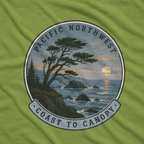 Pacific Northwest Tree T‑Shirt — “Coast to Canopy” Tee