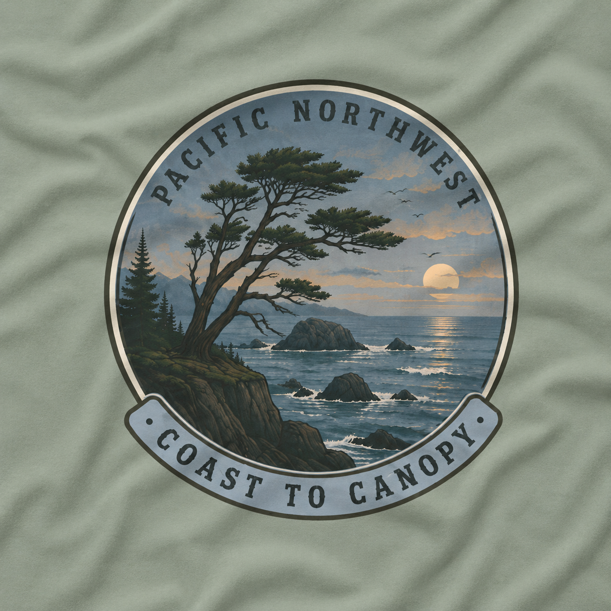 Pacific Northwest Tree T‑Shirt — “Coast to Canopy” Tee