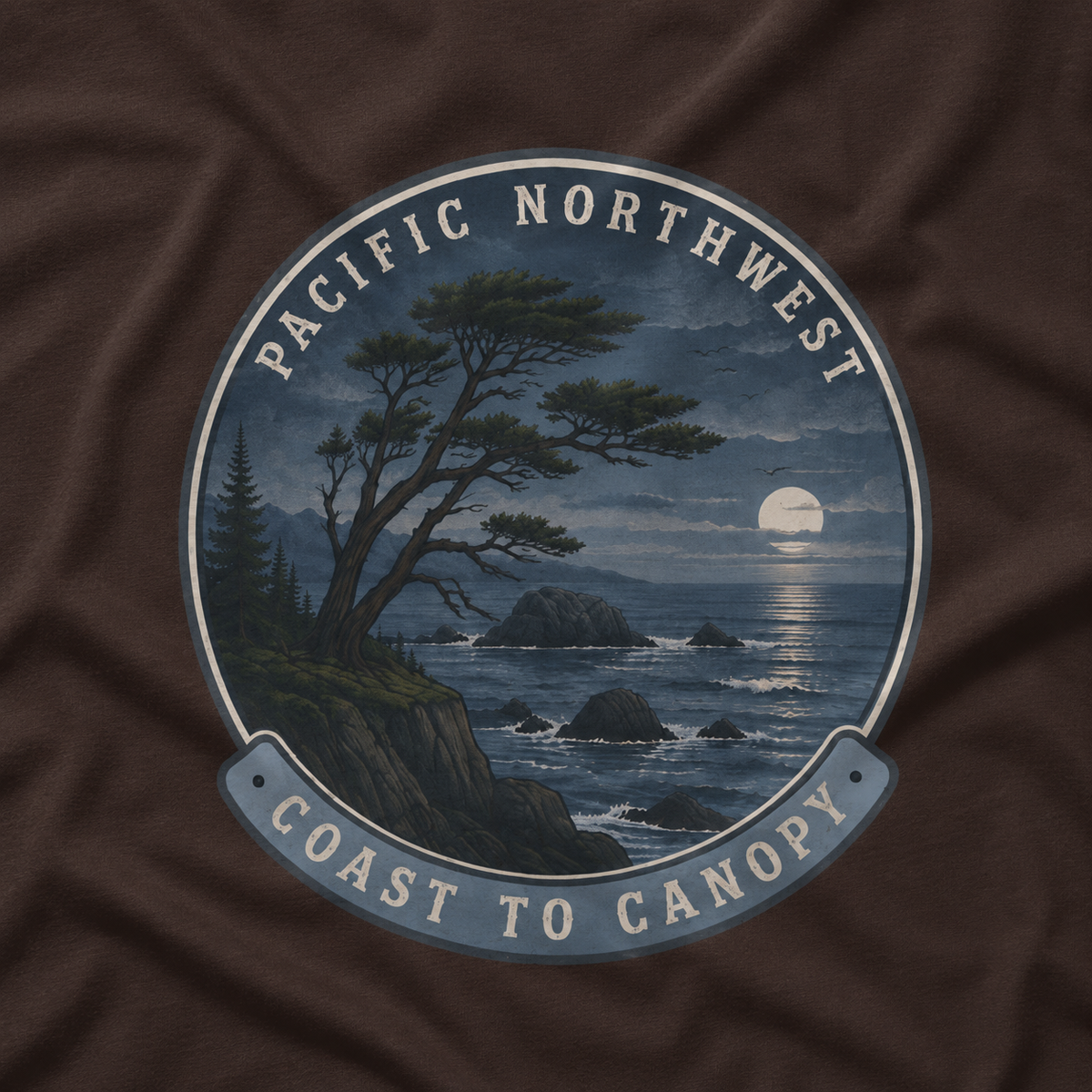 Pacific Northwest Tree T‑Shirt — “Coast to Canopy” Tee