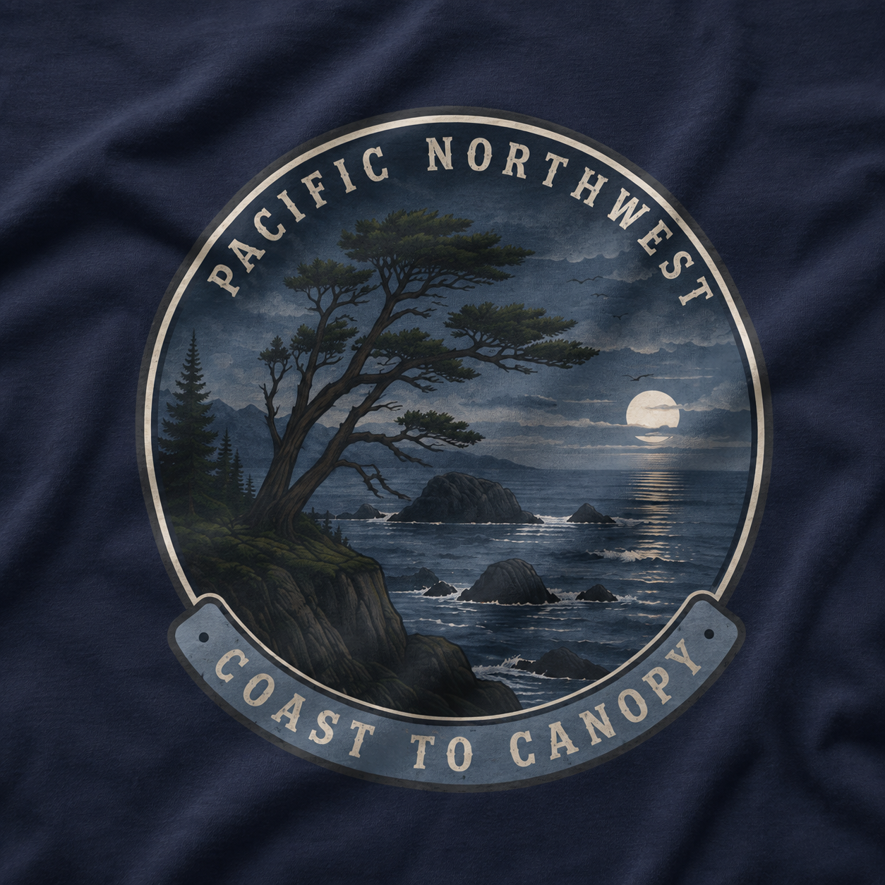Pacific Northwest Tree T‑Shirt — “Coast to Canopy” Tee
