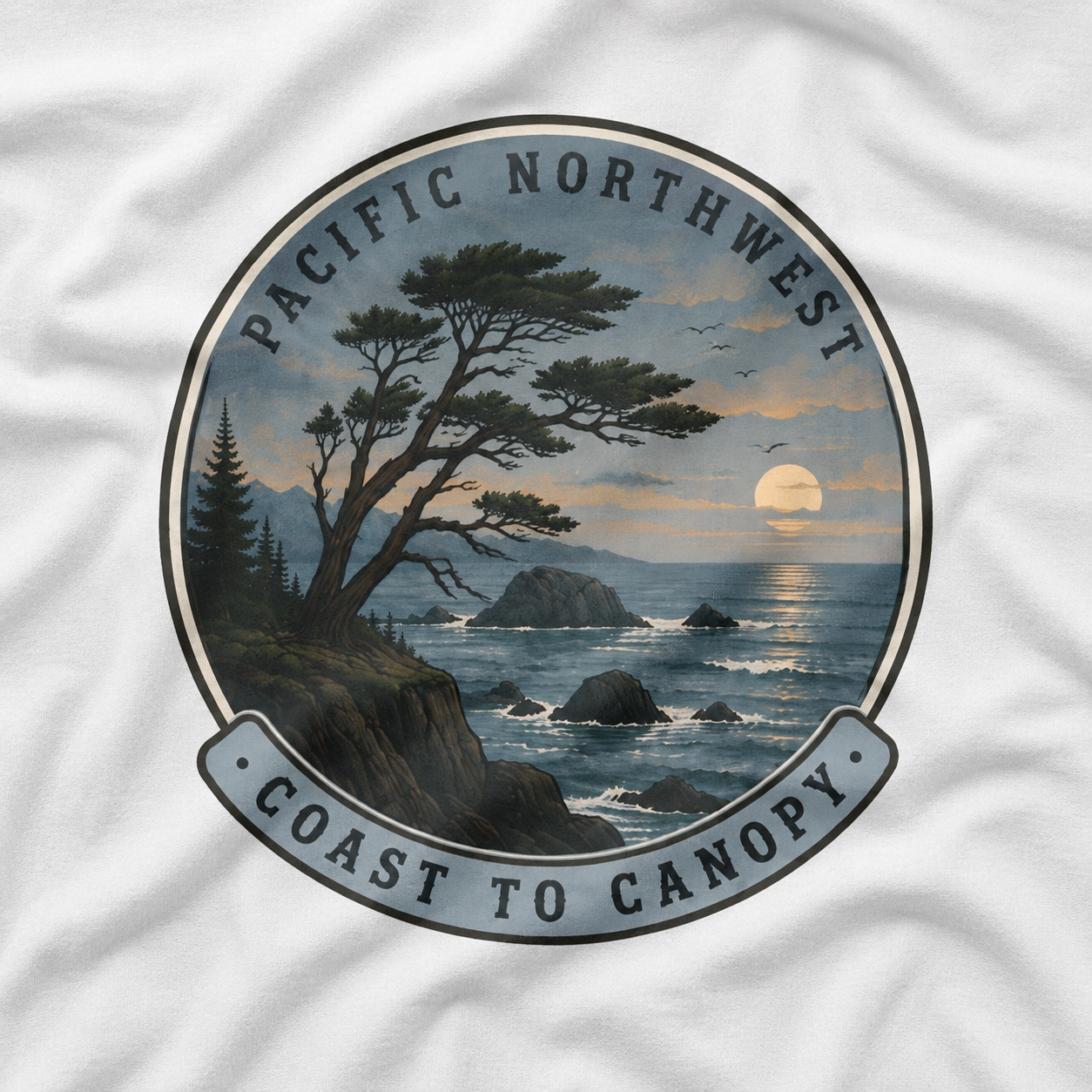 Pacific Northwest Tree T‑Shirt — “Coast to Canopy” Tee