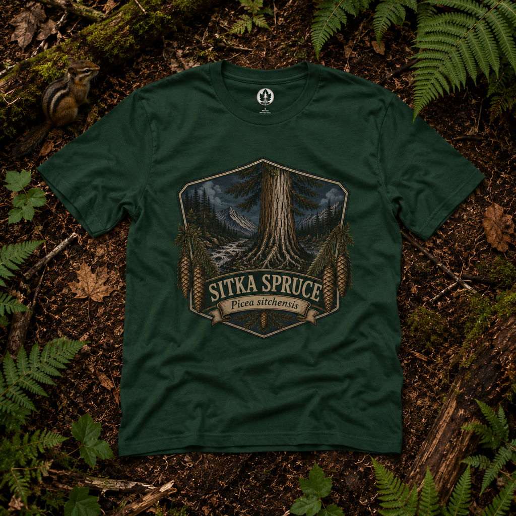 Sitka Spruce, Picea sitchensis T‑Shirt