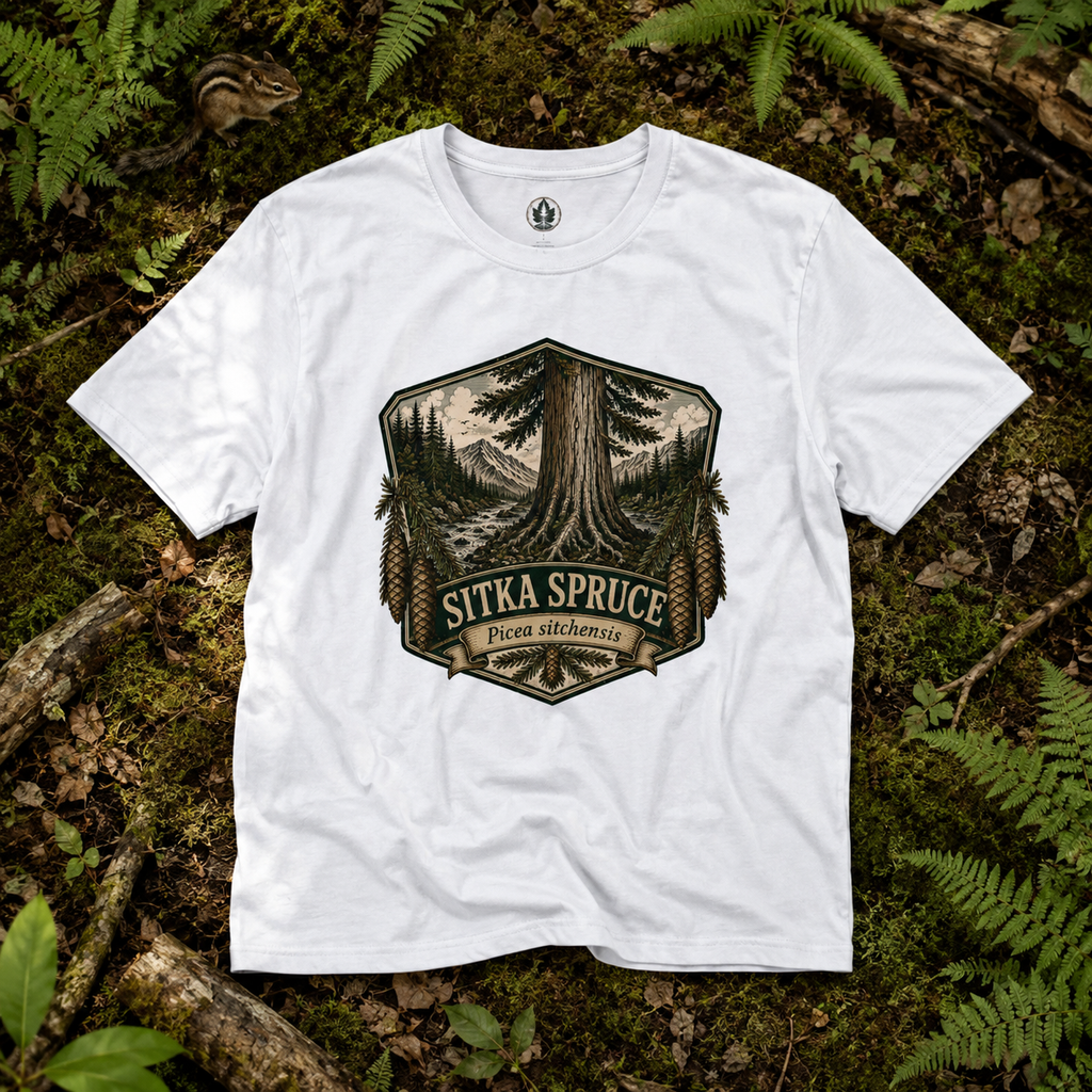 Sitka Spruce, Picea sitchensis T‑Shirt